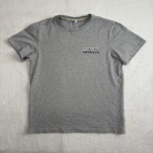 Lacoste Regular Fit Grey Short Sleeve Shirt Women's Medium